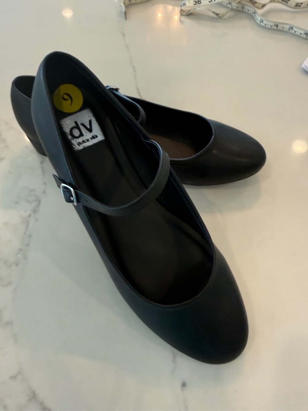 Dolce Vita Black Mary Jane With Small Heel- Size 9 - New